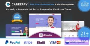 Download free Careerfy v4.3.0 – Job Board WordPress Theme