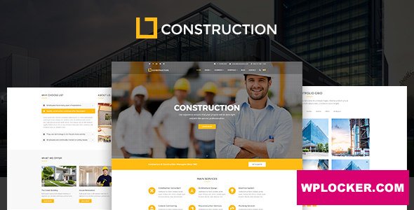 Download free Construction v1.0.9.4 – Business & Building Company Theme