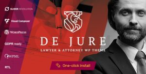 Download free De Jure v1.0.9 – Attorney and Lawyer WP Theme
