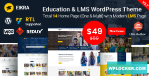 Download free Eikra Education v4.0 – Education WordPress Theme