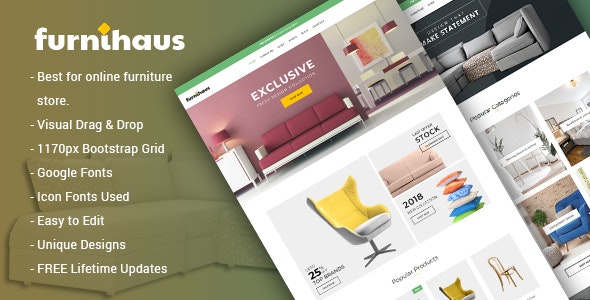Download free Furnihaus v1.1.1 – Responsive Furniture WooCommerce WordPress Theme