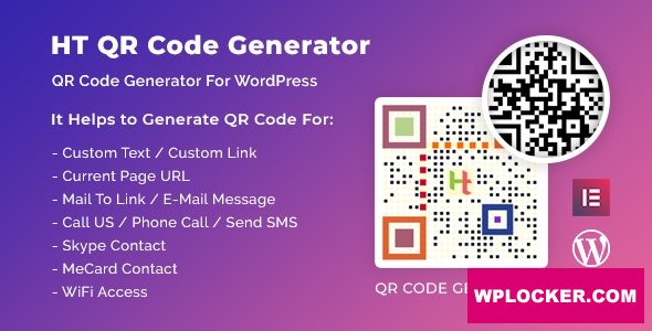 Download free HT QR Code Generator for WordPress v1.2.1
