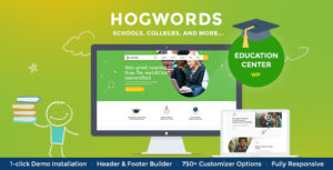 Download free Hogwords v1.2.1 – Education Center WordPress Theme