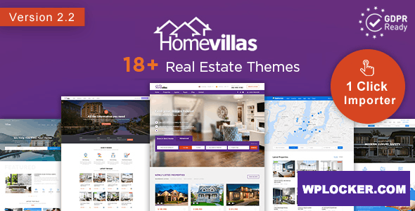 Download free Home Villas v2.2 – Real Estate WordPress Theme