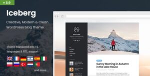 Download free Iceberg v2.0.1 – Simple & Minimal Personal Content-focused