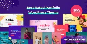 Download free Leedo v1.3.8 – Modern, Colorful & Creative Portfolio WordPress Theme