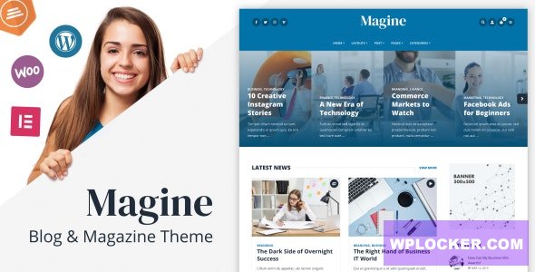 Download free Magine v1.0 – Business Blog WordPress Theme