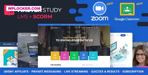 Download free Masterstudy v3.5.1 – Education Center WordPress Theme