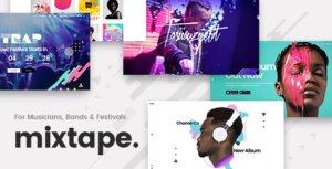 Download free Mixtape v1.8 – Music Theme for Artists, Bands, and Festivals