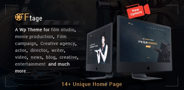 Download free Movie Production, Film studio, Creative & Entertainment WordPress Theme v3.0
