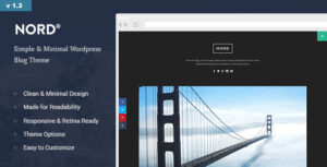 Download free Nord v1.4 – Simple, Minimal and Clean WordPress