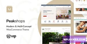 Download free PeakShops v1.2.1 – Modern & Multi-Concept WooCommerce Theme
