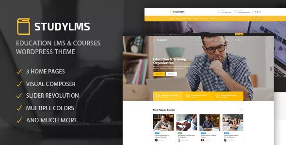 Download free Studylms v1.15 – Education LMS & Courses Theme