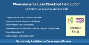 Download free Woocommerce Easy Checkout Field Editor v2.0.1