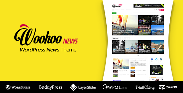 Download free Woohoo v2.4.5 – WordPress news and magazine multi-concept website theme