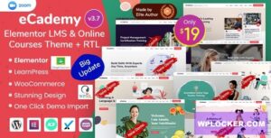 Download free eCademy v3.7 – Elementor LMS & Online Courses Theme