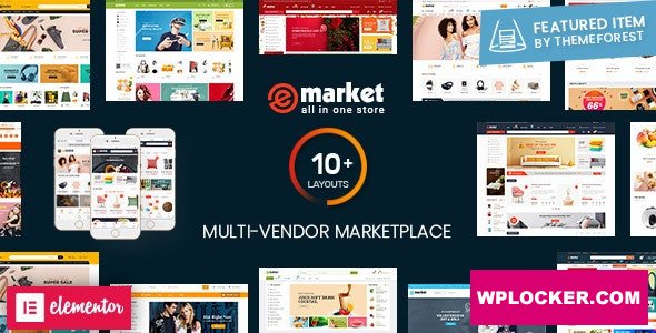 Download free eMarket v2.6.1 – Multi Vendor MarketPlace WordPress Theme