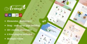 Download free Arangi v1.3.7 – Organic WooCommerce WordPress Theme