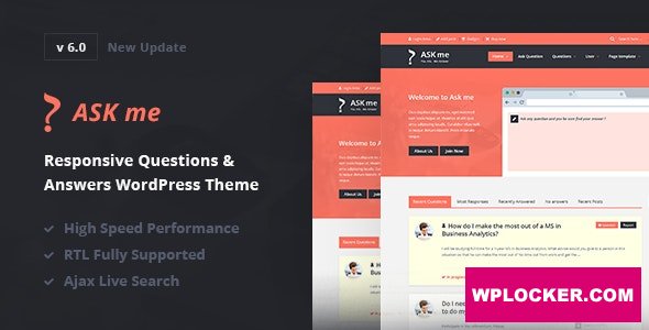 Download free Ask Me v6.3.4 – Responsive Questions & Answers WordPress