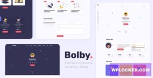 Download free Bolby v1.0.1 – Portfolio/CV/Resume WordPress Theme
