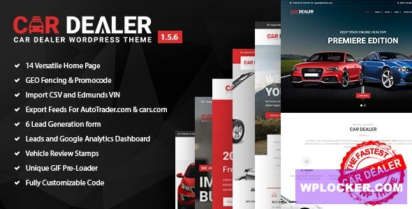 Download free Car Dealer v1.5.6 – Automotive Responsive WordPress Theme