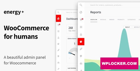 Download free Energy+ v1.2.3 – A beautiful admin panel for WooCommerce