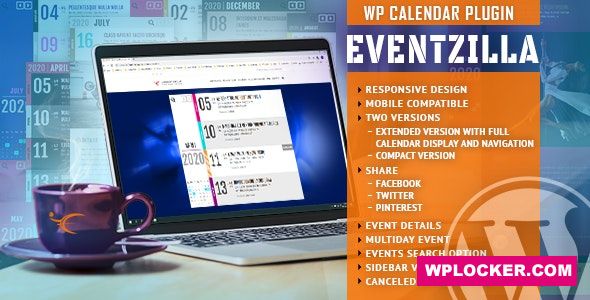 Download free EventZilla v1.2.2 – Event Calendar WordPress Plugin