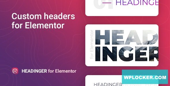 Download free Headinger v1.0.3 – Customizable headings for Elementor