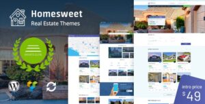 Download free HomeSweet v1.5 – Real Estate WordPress Theme