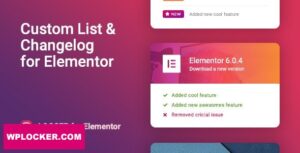 Download free Logger v1.0.3 – Changelog & Custom List for Elementor
