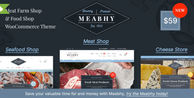 Download free Meabhy v2.0 – Meat Farm & Food Shop WordPress Plugin