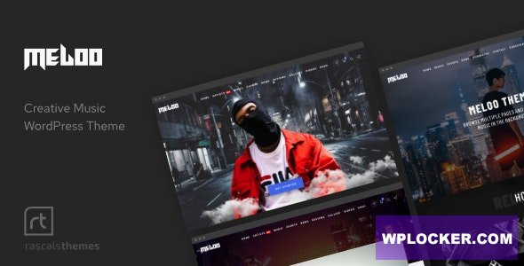 Download free Meloo v2.6.0 – Music Producers, DJ & Events Theme for WordPress