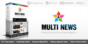 Download free Multinews v2.6.10 – Multi-purpose WordPress News, Magazine
