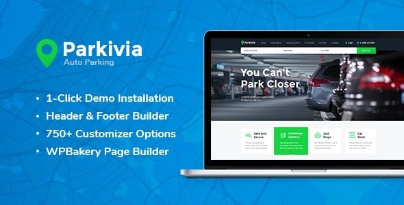 Download free Parkivia v1.1.2 – Auto Parking & Car Maintenance WordPress Theme