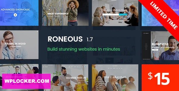 Download free Roneous v1.8 – Creative Multi-Purpose WordPress Theme