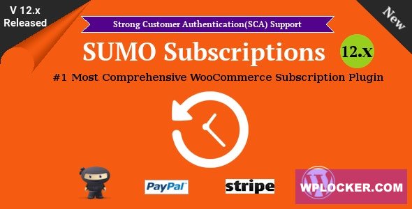 Download free SUMO Subscriptions v12.0 – WooCommerce Subscription System