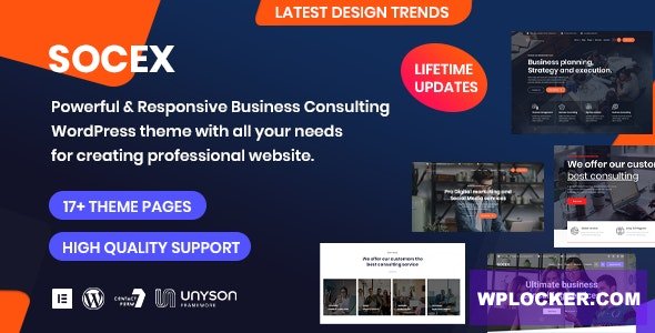 Download free Socex v1.0 – Consulting & Business WordPress theme