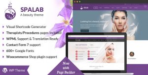 Download free Spa Lab v4.8 – Beauty Salon WordPress Theme