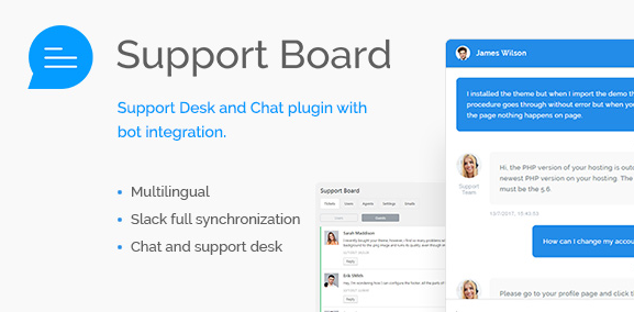 Download free Support Board – Chat And Help Desk v3.0.8