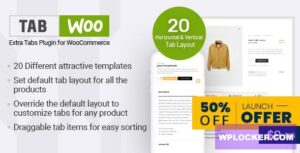 Download free TabWoo v1.0.2 – Custom Product Tabs for WooCommerce