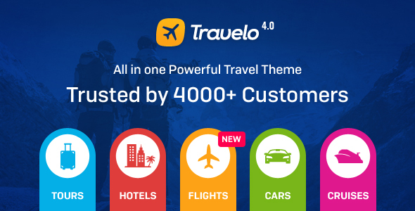 Download free Travelo v4.2.1 – Travel/Tour Booking WordPress Theme