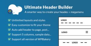 Download free Ultimate Header Builder v1.6.4.1 – Addon WPBakery Page Builder
