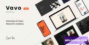 Download free Vavo v2.2 – An Interactive & Clean Theme for Creatives