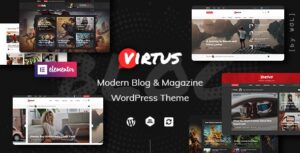 Download free Virtus v1.1.0 – Modern Blog & Magazine WordPress Theme