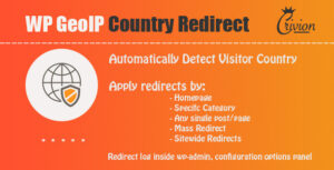 Download free WP GeoIP Country Redirect v3.3