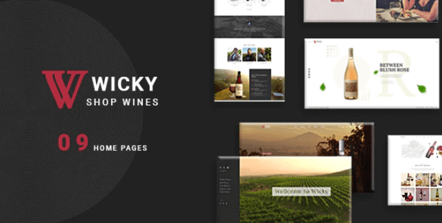 Download free Wicky v1.0 – Wine Shop WooCommerce WordPress Theme
