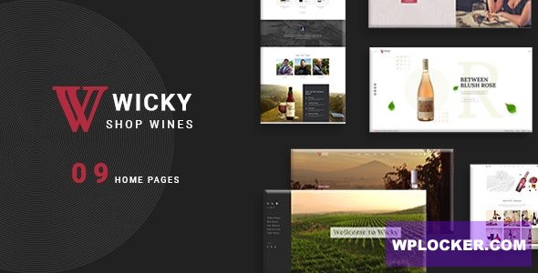 Download free Wicky v1.0.0 – Wine Shop WooCommerce Theme