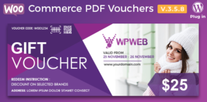 Download free WooCommerce PDF Vouchers v4.1.11 – WordPress Plugin