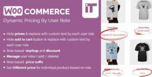 Download free Woocommerce Dynamic Pricing By User Role v1.4