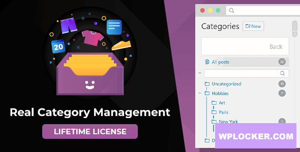 Download free WordPress Real Category Management v3.3.2 – Content Management in Category Folders with WooCommerce Support